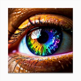 Rainbow Eye 17 Canvas Print