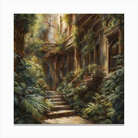 House In The Forest Canvas Print