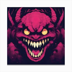 Demon Head Canvas Print