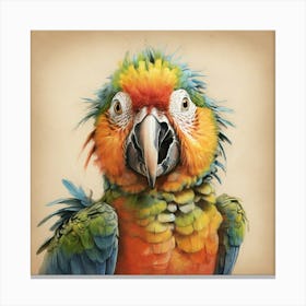 Colorful Parrot 43 Canvas Print