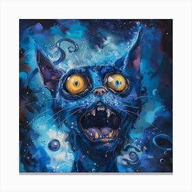 Blue Cat 1 Canvas Print