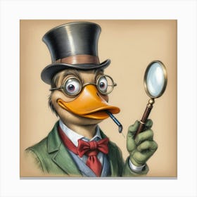 Detective Duck 9 Canvas Print