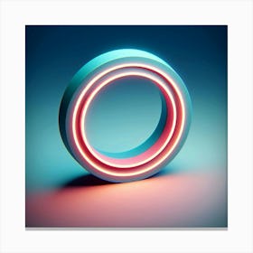 Neon Ring Canvas Print