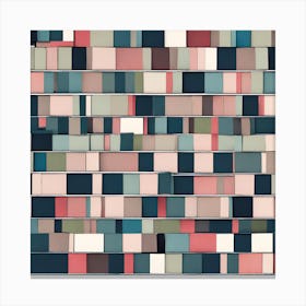 Abstract Tile Pattern Canvas Print