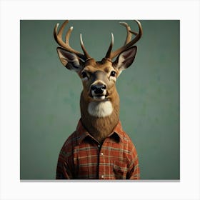 Deer Head 1 Canvas Print