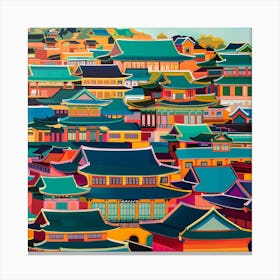 Asian Cityscape Canvas Print