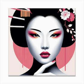 Japan Geisha Visual 123 Canvas Print