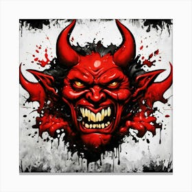 Devil Head 16 Canvas Print