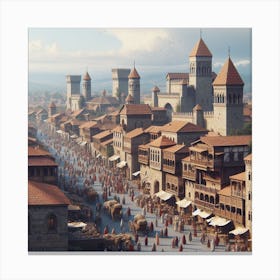 Medieval castle 2 Canvas Print