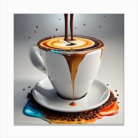 Coffee Pouring Canvas Print