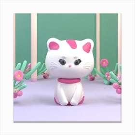 Kawaii Cat Canvas Print