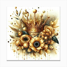 Golden Crown Canvas Print