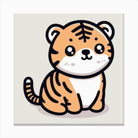 Cute Tiger 14 Canvas Print