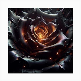 Black Rose 2 Canvas Print