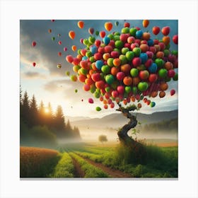 Balloon Tree Canvas Print
