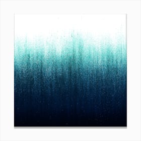 Teal Ombre Square Canvas Print
