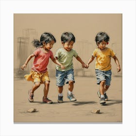 Children'S Play Canvas Print