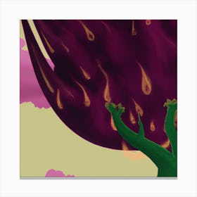 Flaming Tree Canvas Print