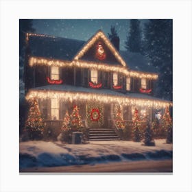 Santa'S House 2 Canvas Print