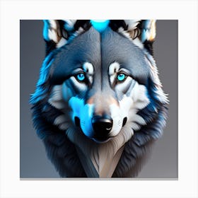 Wolf Head Canvas Print