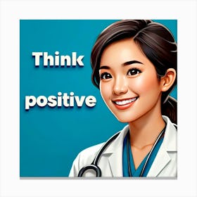 Think Positive Canvas Print