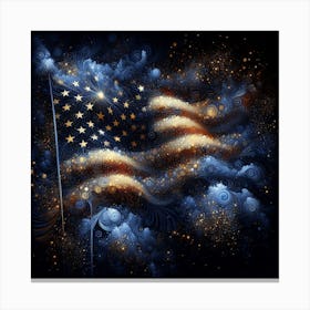 Usa Flag 4 Canvas Print