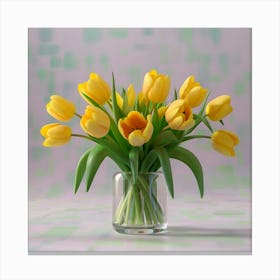 Yellow Tulips 6 Canvas Print