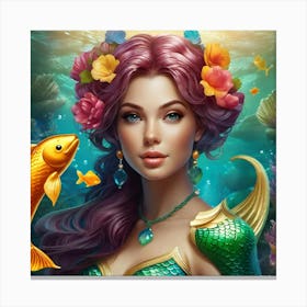 Gummy Bear Mermaid 4 Canvas Print