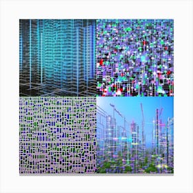 Abstract Cityscape Canvas Print