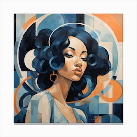 Blue Woman 2 Canvas Print