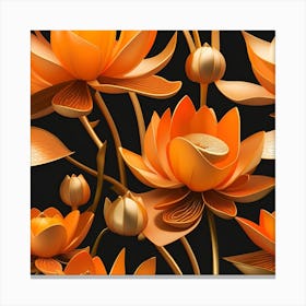 Lotus Flower Background 1 Canvas Print