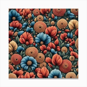 Floral Wallpaper 9 Canvas Print