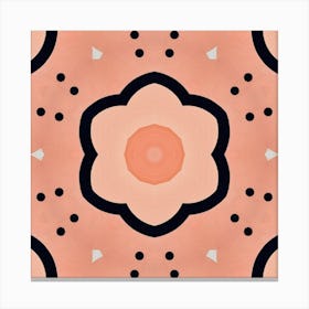 Abstract Flower Pattern Canvas Print