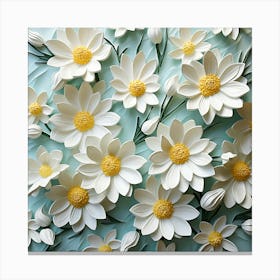 Daisy Art Canvas Print