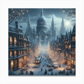 London Christmas Canvas Print