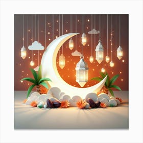 Ramadan Lanterns 5 Canvas Print