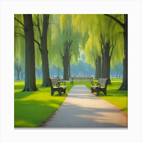 Willow Trees Canvas Print