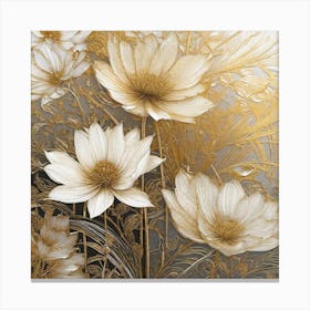 White Flowers 2 Canvas Print