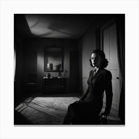 'The Woman In Black' Canvas Print