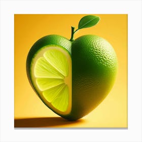 Heart Of Lime Canvas Print