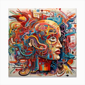 Abstract mind Canvas Print
