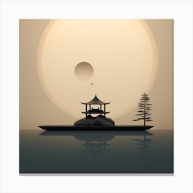 Asian Pagoda Canvas Print