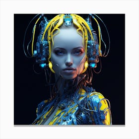 Cyborg Woman Canvas Print