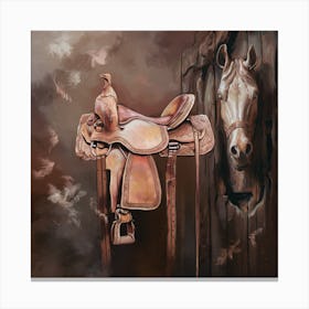 Horse Saddle Canvas Print