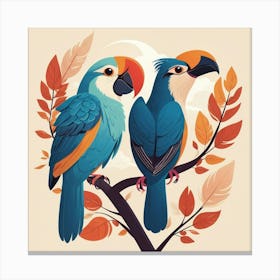 Graphic Design Birds Of A Feather Art 1 Canvas Print