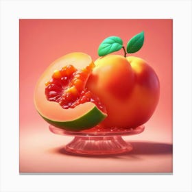 Peach Canvas Print