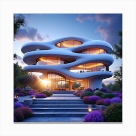 Futuristic House 14 Canvas Print