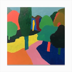 Abstract Park Collection Victoria Park London 4 Canvas Print