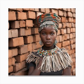 African Girl Canvas Print