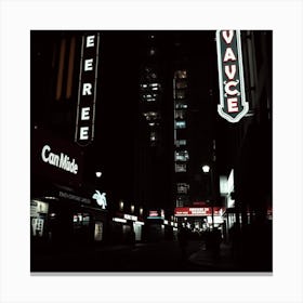 Night In New York City Canvas Print